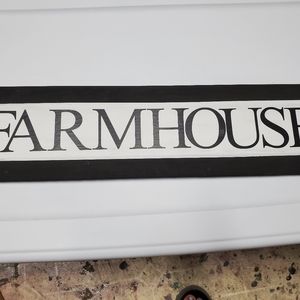 Farmhouse sign